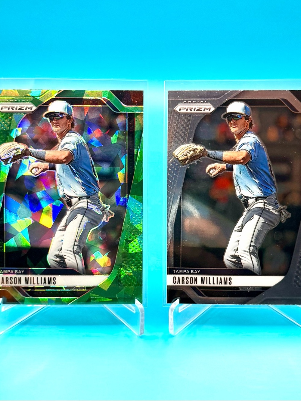🔥Carson Williams Lot! 🔥Green Cracked Ice Prizm + Silver Prizm Insert! 🤩